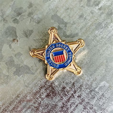 Secret Service Star Lapel Pin Republican Market
