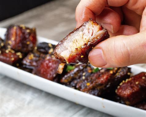 Pork Belly Burnt Ends Korean Style Recipe Pork Belly Burnt Ends