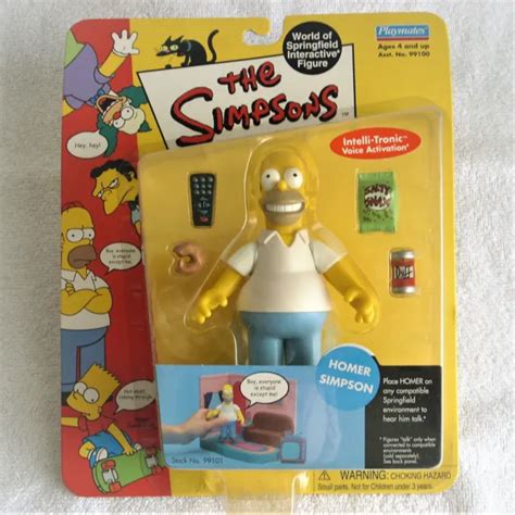 Simpsons Homer Simpson World Of Springfield Interactive Figure Playmates C2000 2250 Picclick