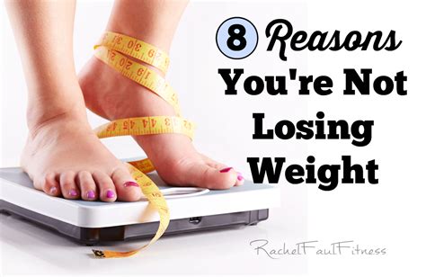8 Reasons Youre Not Losing Weight Rachel Faul Fitness