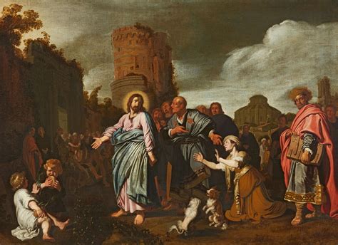 Jesus And The Woman Taken In Adultery Lot 35