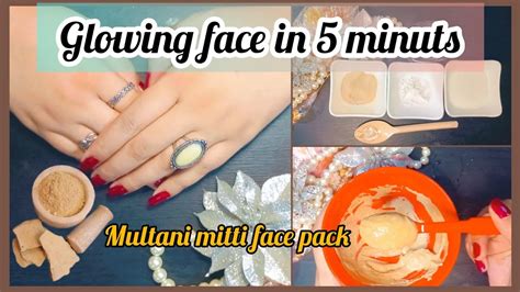 Multani Mitti Face Pack For Instant Fairness And Crystal Clear Skin