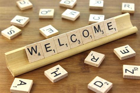 Welcome - Free of Charge Creative Commons Wooden Tile image