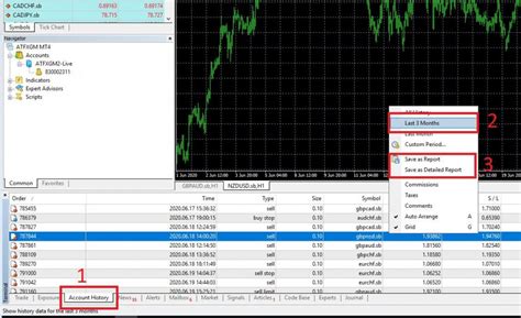 How To View Mt4 Account History Report Broker Spread