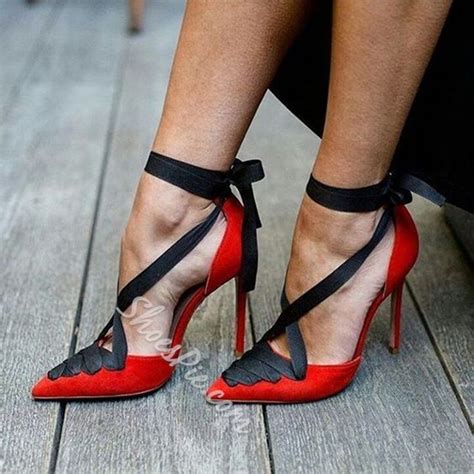 Shoespie Lace Up Womens Red Stiletto Heels Heels Fabulous Shoes Shoes