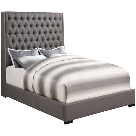 Coaster Upholstered Beds 300621ke Upholstered King Bed With Diamond