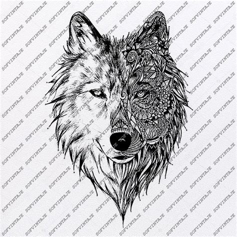 Wolf Svg File Wolf Original Design Wolf Clip Art Animals Svg