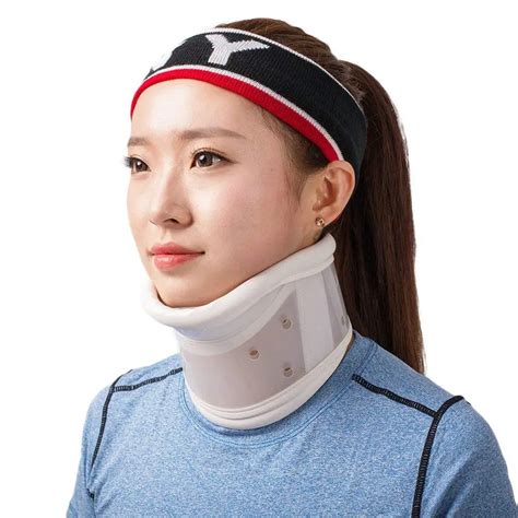 Buy Rigid Plastic Cervical Collar With Chin Support Traction Device