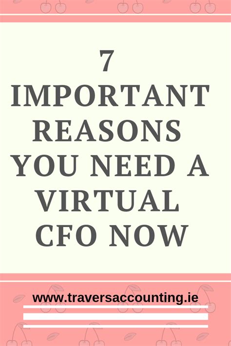 Do not leave this task off until the last moment. From Travers Accounting Services why your business needs a Virtual CFO. This will bring you a ...