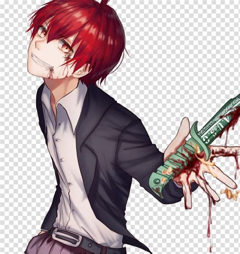 Red Haired Anime Character Illustration Karma Akabane Assassination