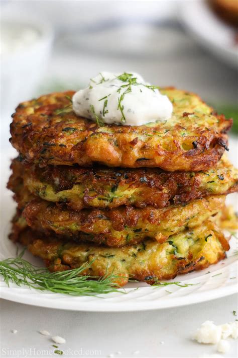 Zucchini Fritters Recipe Simply Home Cooked Kif