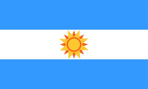 The top and bottom ones are light blue, and the middle is white. Argentina Flag Redesign (Updated) : vexillology