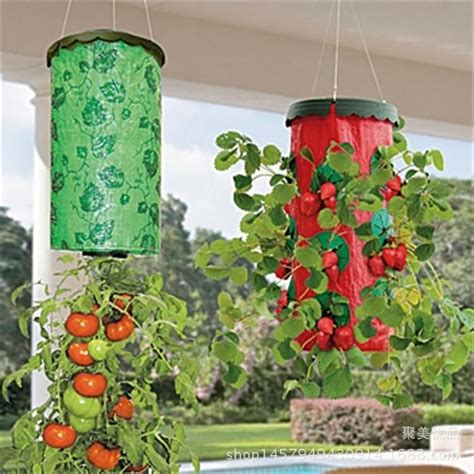 Tomatoes Upside Down Vertical Wall Hanging Planter Bag Plant Strawberry