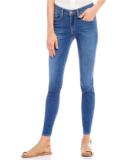 Levi S Classic Mid Rise Skinny Jeans Dillards Skinny Jeans Mid