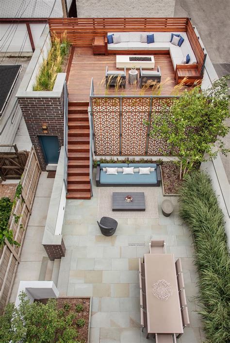 A Multi Level Outdoor Area Provides A Variety Of Spaces To Entertain