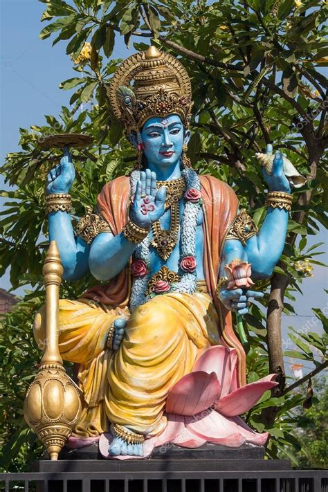 Statue Of Vishnu Ubud Bali Indonesia Rhinduism