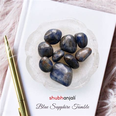 Tumble Stones Buy Online Natural Blue Sapphire Neelam Crystal