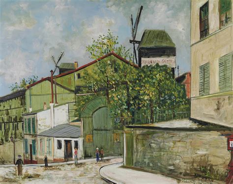 Le Moulin De La Galette At Montmartre 1934 Maurice Utrillo 1883 1955