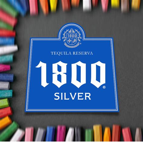 1800 Silver Tequila Custom Label Digital Download Only Etsy