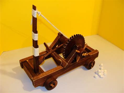 Mini Marshmallows Catapult Hand Made Wooden Toy By Just4decor 3900