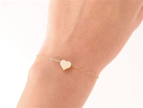 Kiiinda Want This Gold Heart Bracelet 14k Gold Filled Dainty