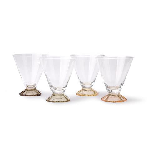 Hkliving Farbiges Cocktailglas 4er Set Neue Kollektion 2020 Orangehaus