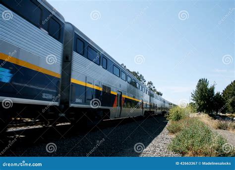 Train Passing Stock Image Image Of Martinez Rail Amtrack 42663367