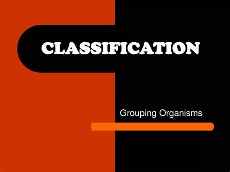 Ppt Classification Powerpoint Presentation Free Download Id1746978