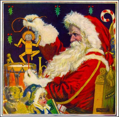 Old Fashioned Victorian Santa Claus Vintage Illustration Etsy