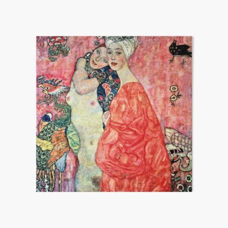 Gustav Klimt Women Friends Art Board Print For Sale By Artcenter Redbubble