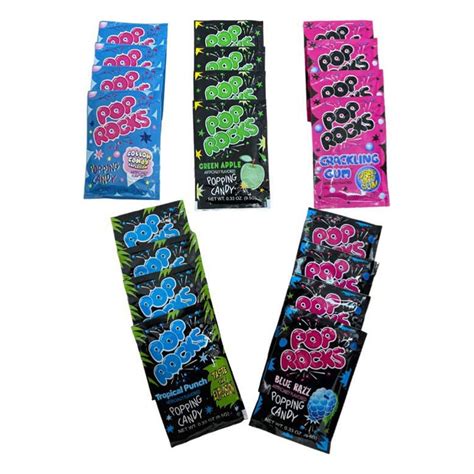 Pop Rocks Crackling Candy Variety Pack Of 20 Classic Popping Candy