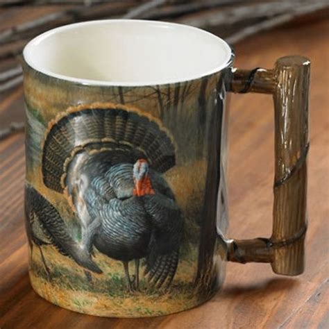 Backwoods Wild Turkey Sculpted Coffee Mug Mugs Coffee Mugs Wild Turkey