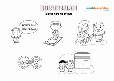 Page Of The Five Pillars Of Islam Coloring Pages Sexiz Pix