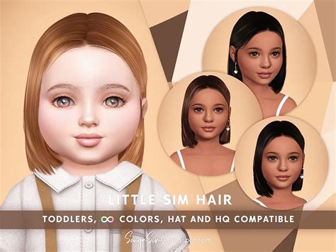 The Sims Resource Little Sim Hair Toddlers Sims 4 Tsr Sims Cc Sims