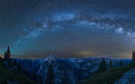 1920x1200 Yosemite National Park Milky Way 1200p Wallpaper Hd Nature