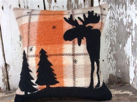 Moose Pillow Moose Decor Wildlife Pillow Animal Cushion Etsy Canada