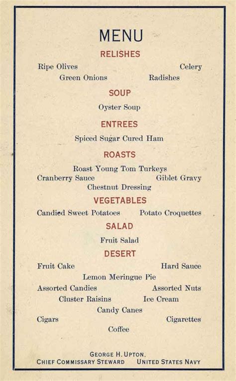 Irish food and drink are some of the best things about the christmas season! christmas dinner menu ideas | USS Oregon 1917 Christmas ...