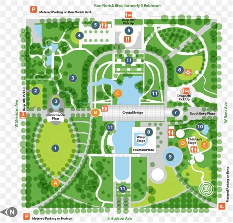 Myriad Botanical Gardens Cox Convention Center French Formal Garden Map