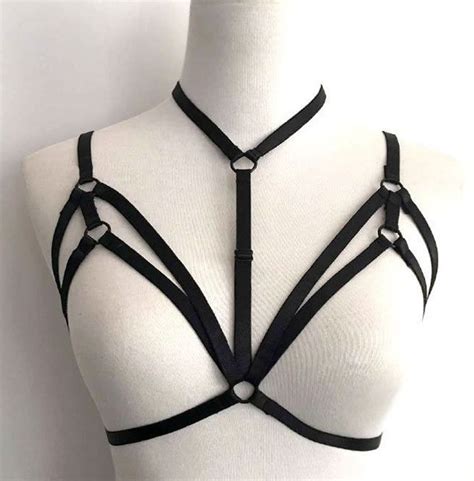 Gothic Pastel Goth Sexy Lingerie Harness Bra Cage Rebelsmarket