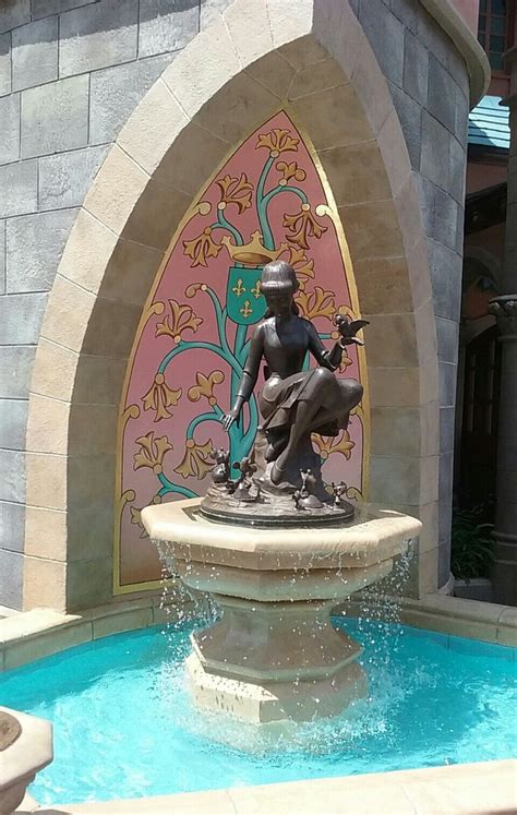 Cinderella Fountain Behind The Castle Disney World Universal