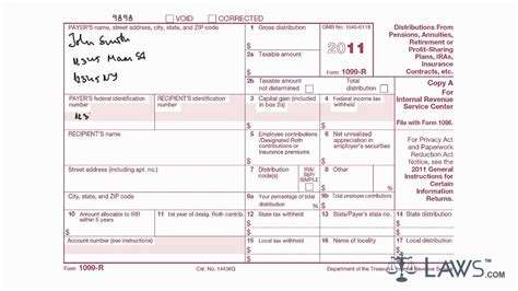 How To Fill Out A 1099 R Form Universal Network