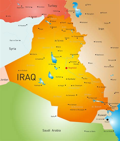 Cities Map Of Iraq