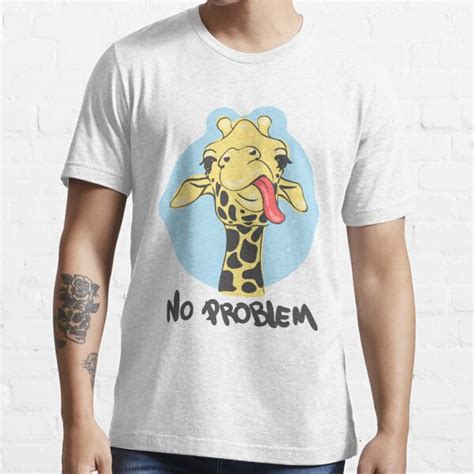 No Problem Derpy Giraffe T Shirt For Sale By Boscar Redbubble
