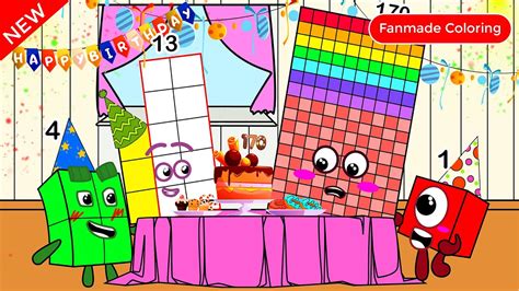 Happy Birthday Numberblocks 170 Numberblocks Fanmade Coloring Story