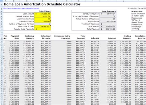 Amortization Spreadsheet Excel Regarding Free Mortgage Home Loan