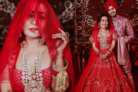 Neha Kakkars Wedding Official Pictures Out Rohanpreet Singh Poses With His Badass Bride Like