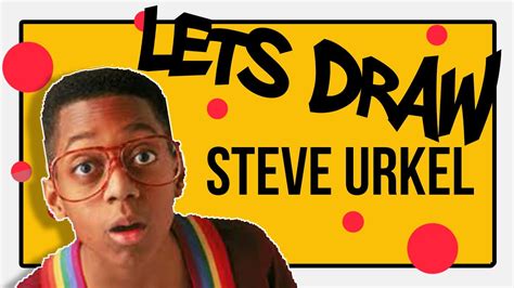 Lets Draw Steve Urkel Speed Drawing Youtube