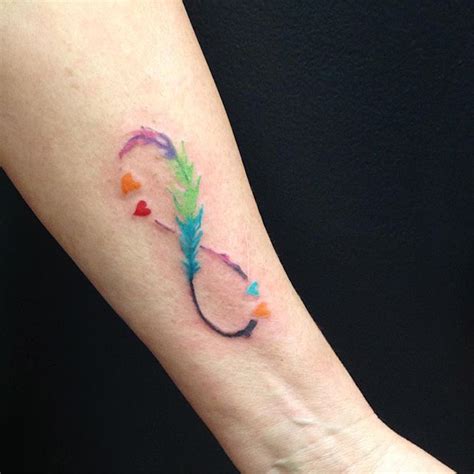 Die Besten 25 Infinity Tattoo With Feather Ideen Auf Pinterest