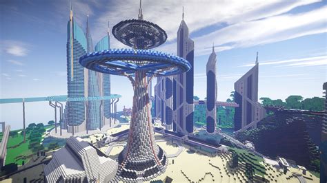 Map Ville Future City 30 Arrive Minecraft