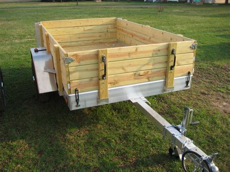 Aluminum Utility Trailer Ut Series Wood Floor W Wood Sides 2 Randr